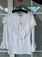 Top Oberteil Bluse Shirt Review Weiß XS / 34 NEU Hessen - Dreieich Vorschau