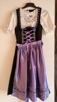 Dirndl inkl. Bluse und Schürze 34 lila Wiesn Oktoberfest Tracht Bayern - Grafenrheinfeld Vorschau