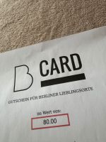 B Card Berlin Gutschein 80€ Brandenburg - Hoppegarten Vorschau