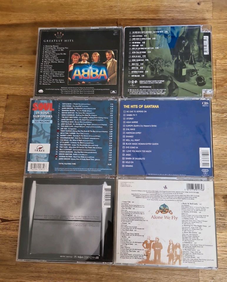 6 x CDs  Mixed Popmusik verschiedene Gruppen, ABBA usw in Mommenheim