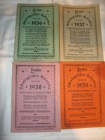 4x Lorcher Astrologischer Kalender 1936 / 1937 /1938 / 1939 Sachsen - Ostrau Vorschau