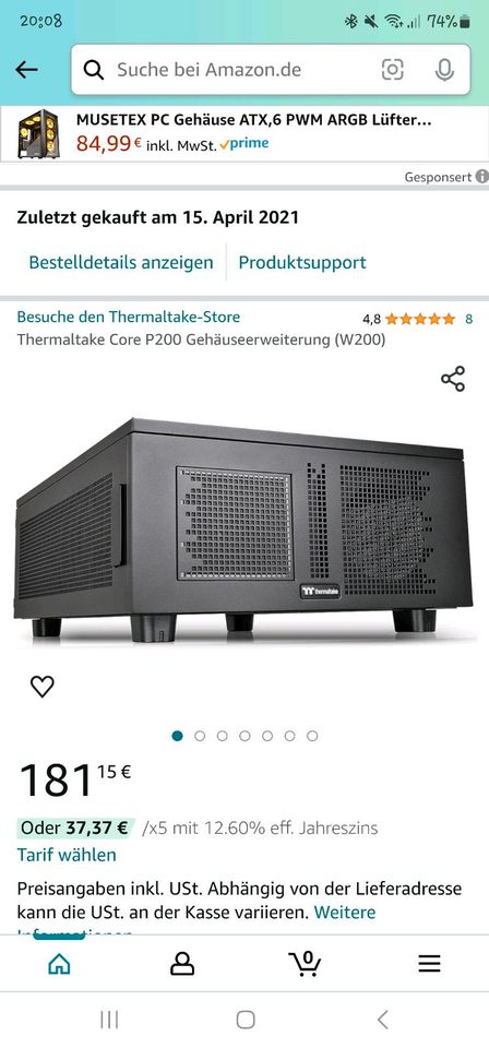 Termaltake Core P200 Gehäuseerweiterung (W200) in Bonn