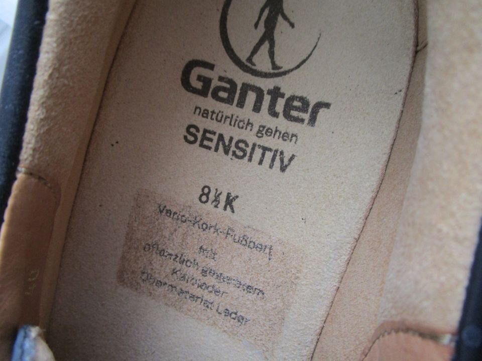 Ganter sensitiv Kurt 8,5 K schwarz Klett-Halbschuhe 42,5 in Waiblingen