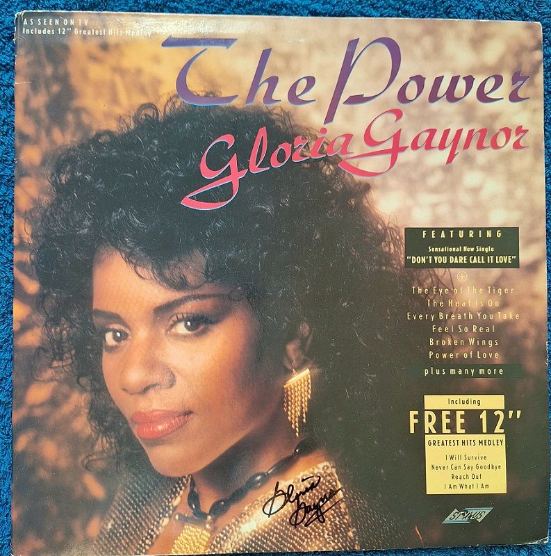 Gloria Gaynor, signierte Doppel-LP "The Power" in Leverkusen