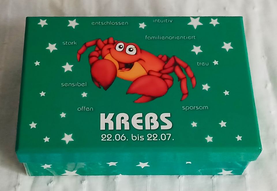 JES COLLECTION Sternzeichen Krebs PAPP-DOSE rechteckig PAPP-BOX in München