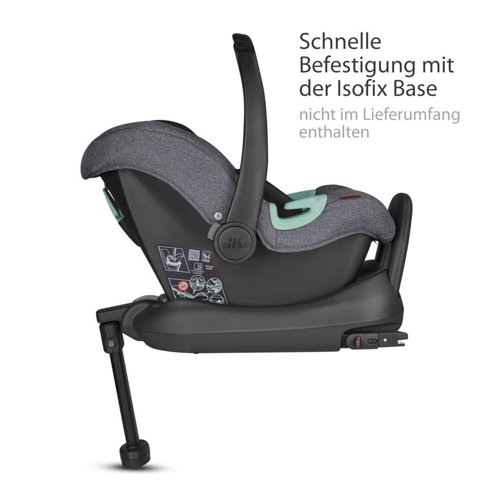 ABC Babyschale Tulip Asphalt mit zweitem Verdeck Abverkauf OVP Neuware in Dorsten