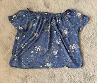 Clockhouse blaue Bluse mit Blumenmuste Gr. 52 Hannover - Misburg-Anderten Vorschau