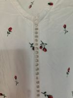 Bluse Langarm weiß mit kleinen Rosen Gr 36 von H&M Nordrhein-Westfalen - Willich Vorschau