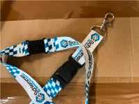 375 St. Schlemmer Lanyard bayrisch, Schlüsselband, Symbolisches Band mit Karabiner, Firmenband, Schnür-Band, Länge 52 cm, weiß und blau, 25 St. je Packung, A Ware Großhandel Restposten Thüringen - Tanna Vorschau