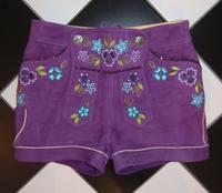 Escada Sport Lederhose Damen XS 34 Swarovksi lila Lodenfrey Kr. München - Aying Vorschau