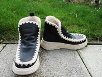 Plateau Fellfutter Winterbooties mit Strick-Paspelierung Gr.37 Bayern - Gersthofen Vorschau