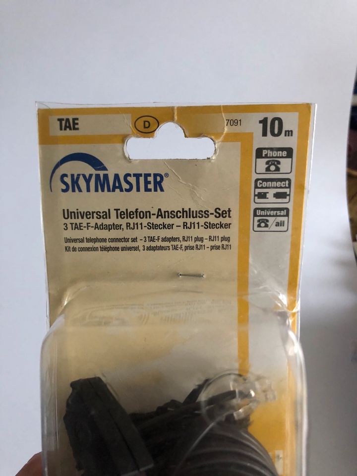 Skymaster Universal Telefon-Anschluss-Set 10m in Düsseldorf