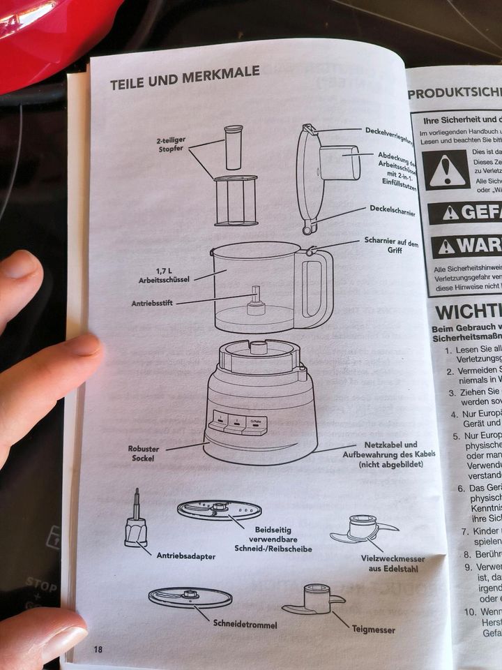 Kitchen Aid Food Prozessor 1,7l in Mannheim