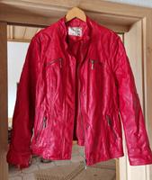 Rote Kunstlederjacke, mit Wiener Naht, Größe 44 Bayern - Ingolstadt Vorschau