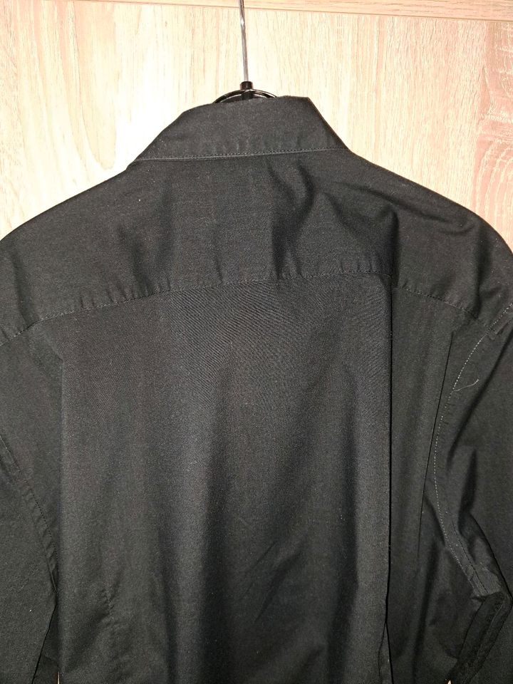 Oberhemd Hemd Shirt schwarz Größe US L slim fit, gebraucht in Herford