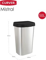 CURVER Mistral Manuelle Öffnung – 50Lt – 40X32X63H Effekt Metall Niedersachsen - Papenburg Vorschau