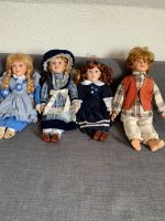 Puppe mit Porzellankopf Junge und Mädchen Mini Gartenbank Puppen Bayern - Rothenburg o. d. Tauber Vorschau