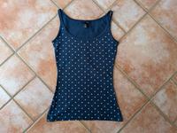 Neuwertiges Top, blau mit weißen Punkten, von H&M Aachen - Eilendorf Vorschau