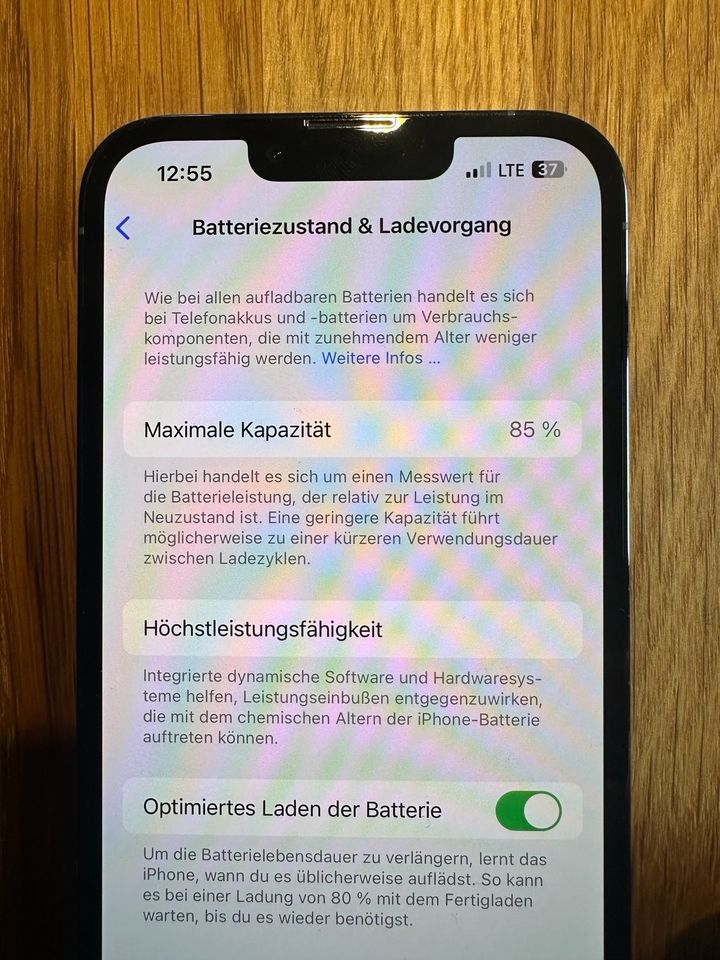 iPhone 13 Pro 128 GB sierrablau + 2x Cases + Bildschirmglas in Neukirch