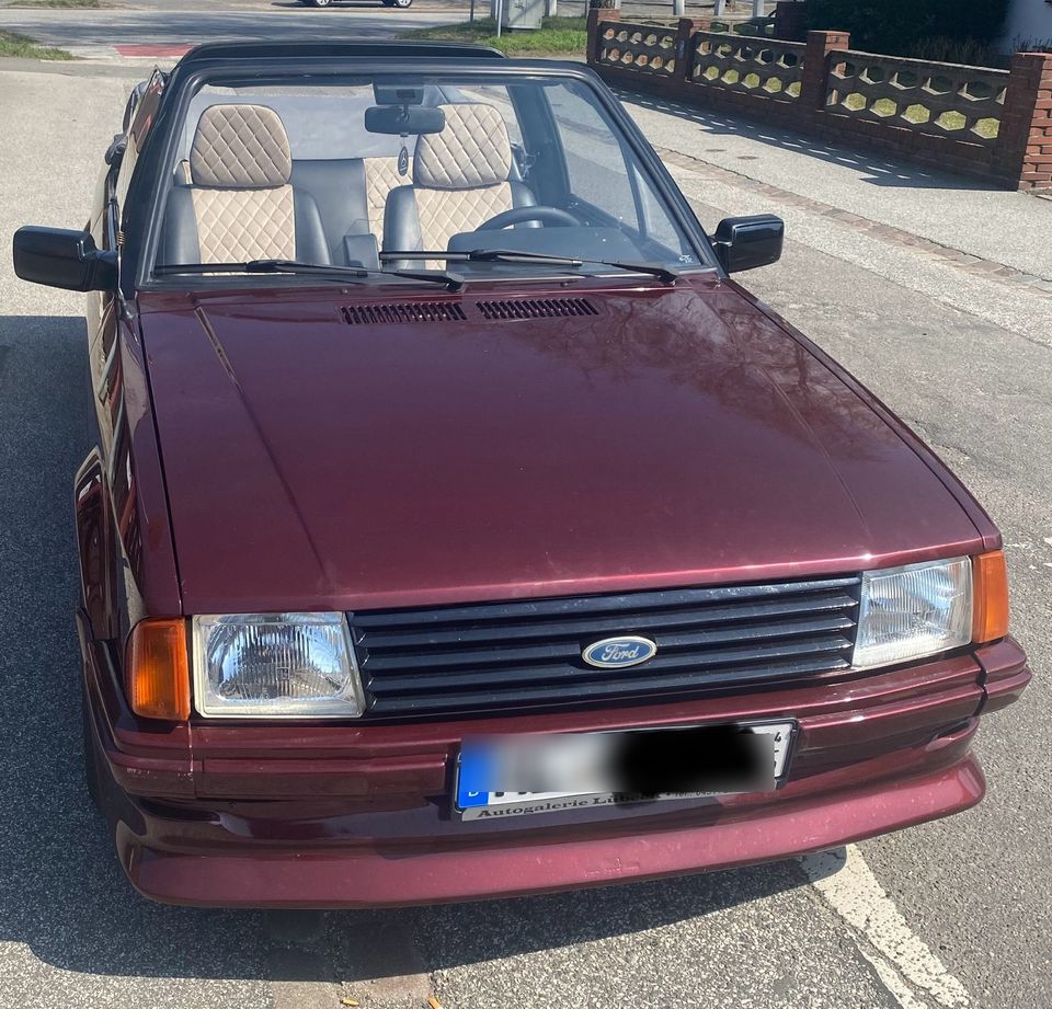 Ford Escort Cabrio MK3 1985 Oldtimer H-Zulassung in Lübeck