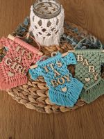 Makramee Babybody Geschenk Geburtstag Babyparty Handmade Baden-Württemberg - Bruchsal Vorschau