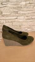 Keilabsatz Schuhe, Leder, Grün Gr. 38 Obergiesing-Fasangarten - Obergiesing Vorschau