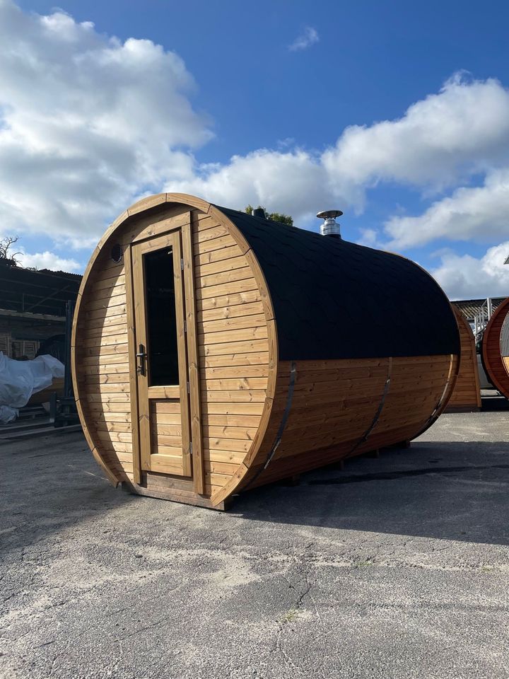 Sauna mit Vorraum Thermoholz Panoramascheibe in Wandlitz