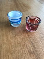 Leonardo Teelichthalter, blau und rot, Top Zustand Bielefeld - Brackwede Vorschau