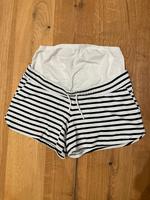 H&M Mama Umstandsshorts M weiß gestreift Bayern - Effeltrich Vorschau