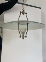 Sehr schöne Esstischlampe Glas und Altmessing, 52 cm Durchmesser Bayern - Stein Vorschau