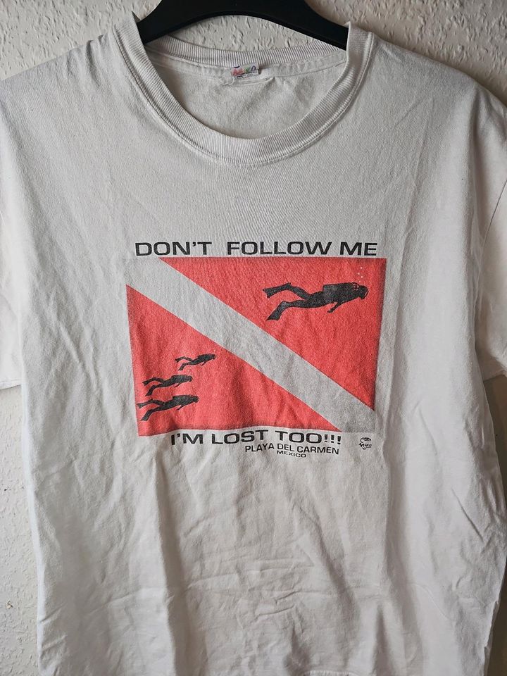 Don't Follow Me i'm Lost Too Shirt Vintage Gr.L in Gelsenkirchen