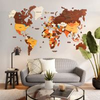 MULTICOLOR 3D Weltkarte aus Holz Wooden World Map 150x90 cm SALE! Berlin - Charlottenburg Vorschau