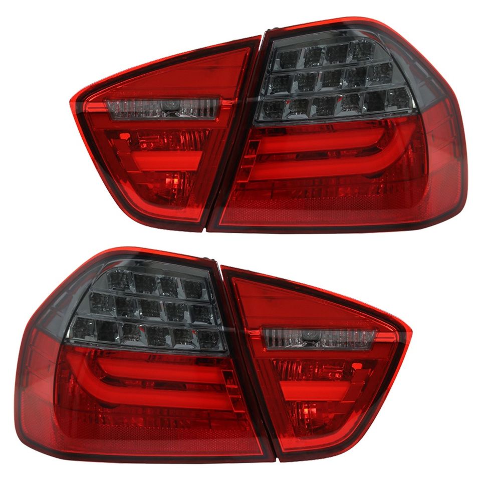 LED Lightbar Rückleuchten für BMW E90 Limo Bj. 04-08 Rot/Smoke in Werneuchen