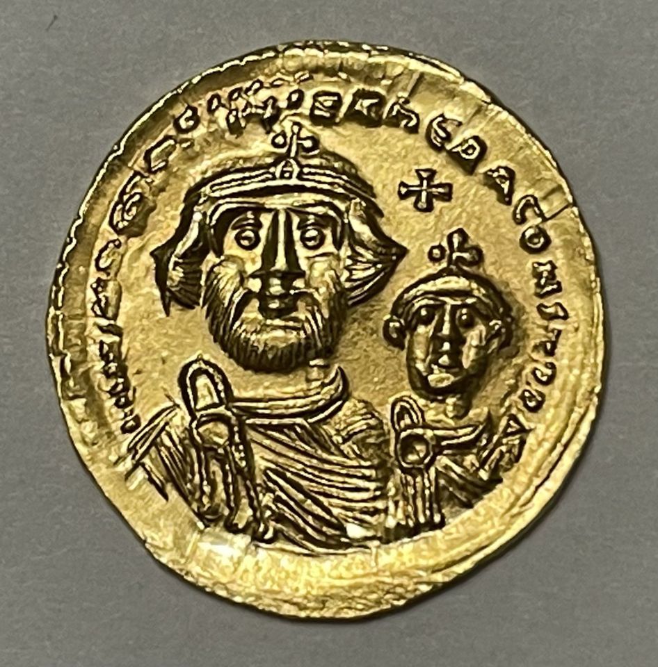 Goldmünze Solidus-Solidus – HERACLIUS (613.-638.) Constantinopoli in Gilching