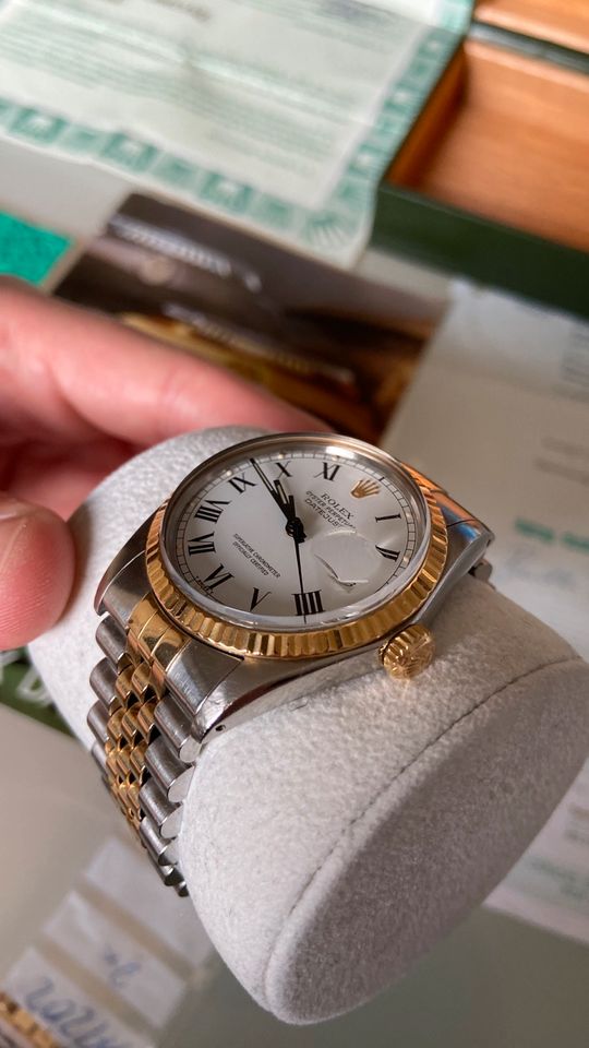 Rolex Datejust 36mm Stahl/Gold Fullset inkl. Rolex-Zertifikat in Düsseldorf