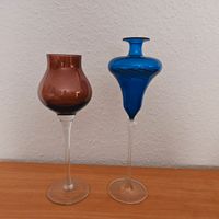 26 & 28 cm groß Deko Gläser brombeer & blau Vintage Sachsen-Anhalt - Salzatal Vorschau