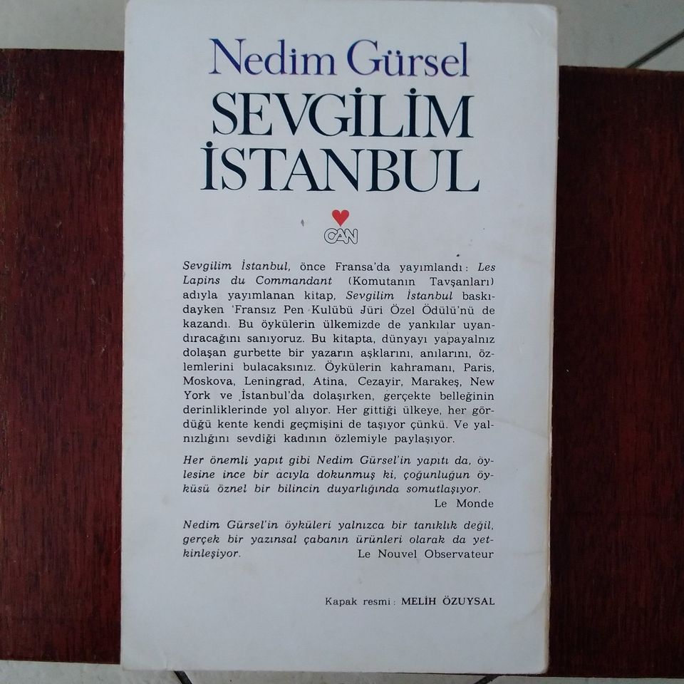 Buch signiert, Nedim Gürsel, 'Sevgilim Istanbul', türkisch in Woltersdorf