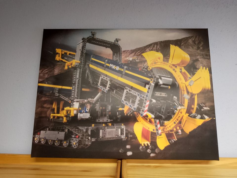 Bild auf Leinwand von Lego Schaufelradbagger in Arzberg