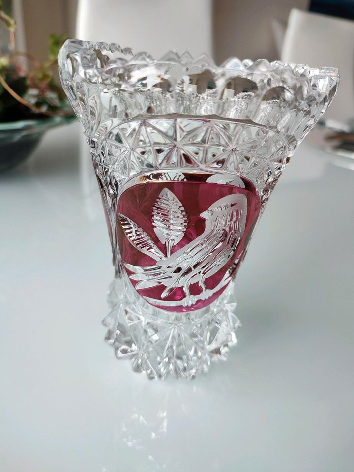 Kristall Vase Vintage Kristallvase, 1950er in Hannover