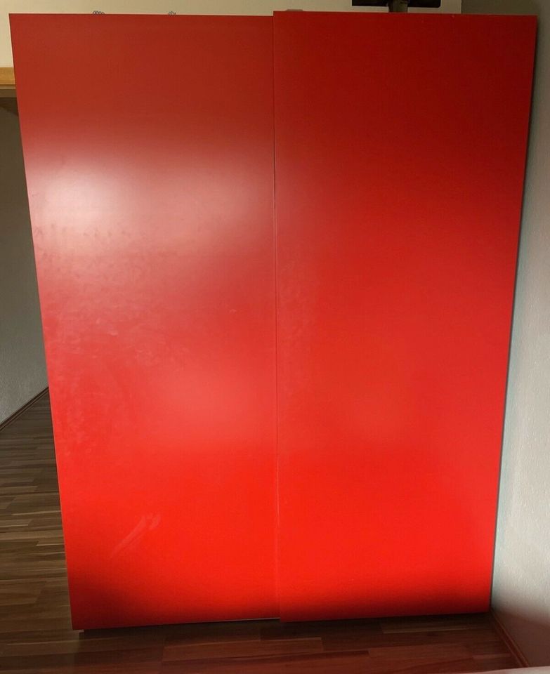 2 Paar IKEA Schiebetüren für PAX, 150x201 cm, rot, selten in Pliezhausen