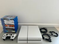 PS4 500GB mit 15 Spielen + Zubehör und Controller Hessen - Königstein im Taunus Vorschau