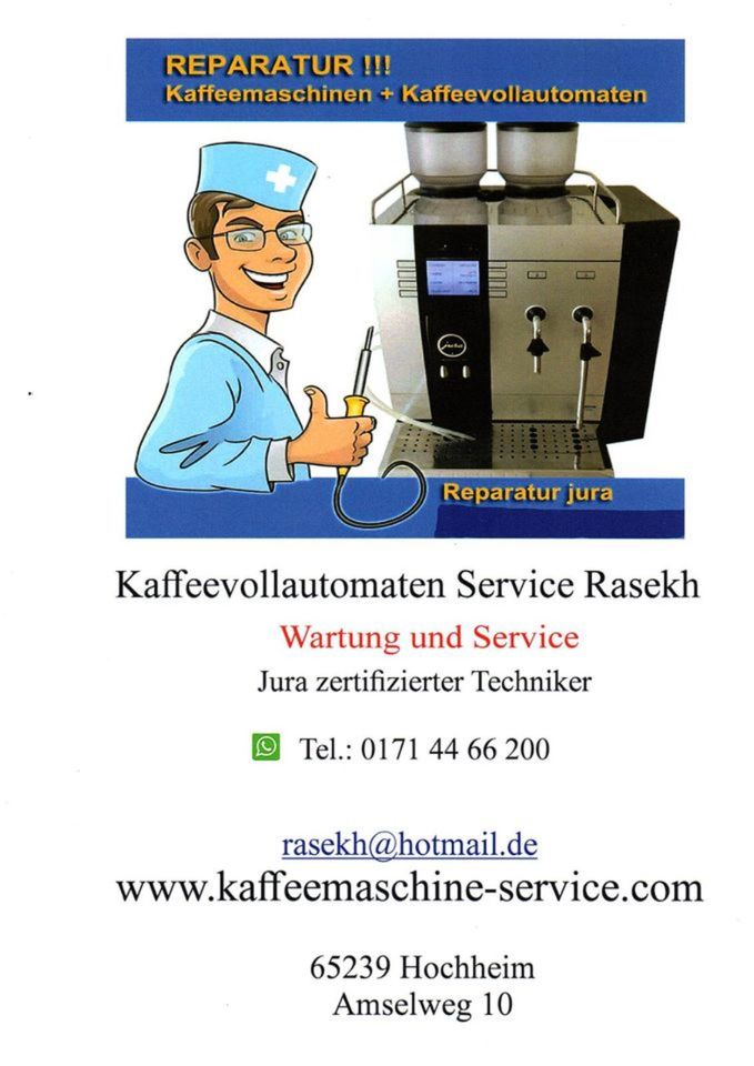 Kaffeevollautomaten Service Reparatur, jedes Model , jedes Gerät in Hochheim am Main