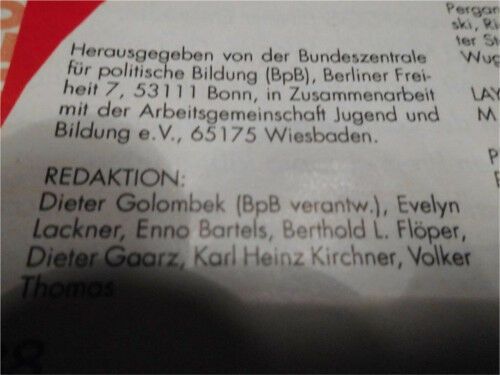 PZ  aus 09.1997 - Thema: Verflucht & verklärt, Leben in der DDR in Lübeck