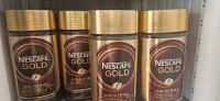 10-30x Vorratsgläser Nescafe Glas goldfarbener Verschluss Bast West - Nied Vorschau