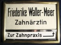 Zwei alte EMAILSCHILDER: "Zahnarztpraxis" Bayern - Bernau am Chiemsee Vorschau