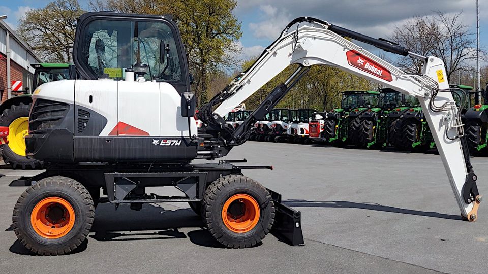 Bobcat E57W Mobilbagger Radbagger Bagger Neumaschine in Versmold