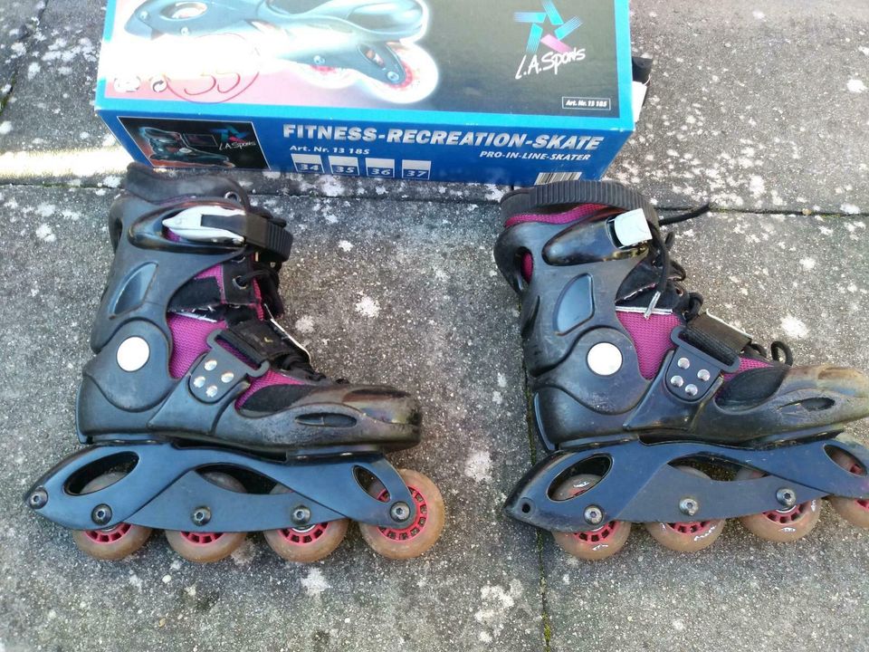 Inliner Inlineskates m bequemen Softboot Gr 35 mit 1 neu Stopper in Steinenbronn