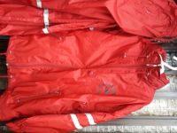 Regenanzug rot (gefütterte Jacke plus Hose) Niedersachsen - Rhauderfehn Vorschau