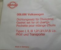 6x Elring VW Typ I, II, III Dichtungssatz f. Ölwechsel Westerwaldkreis - Elsoff (Westerwald) Vorschau