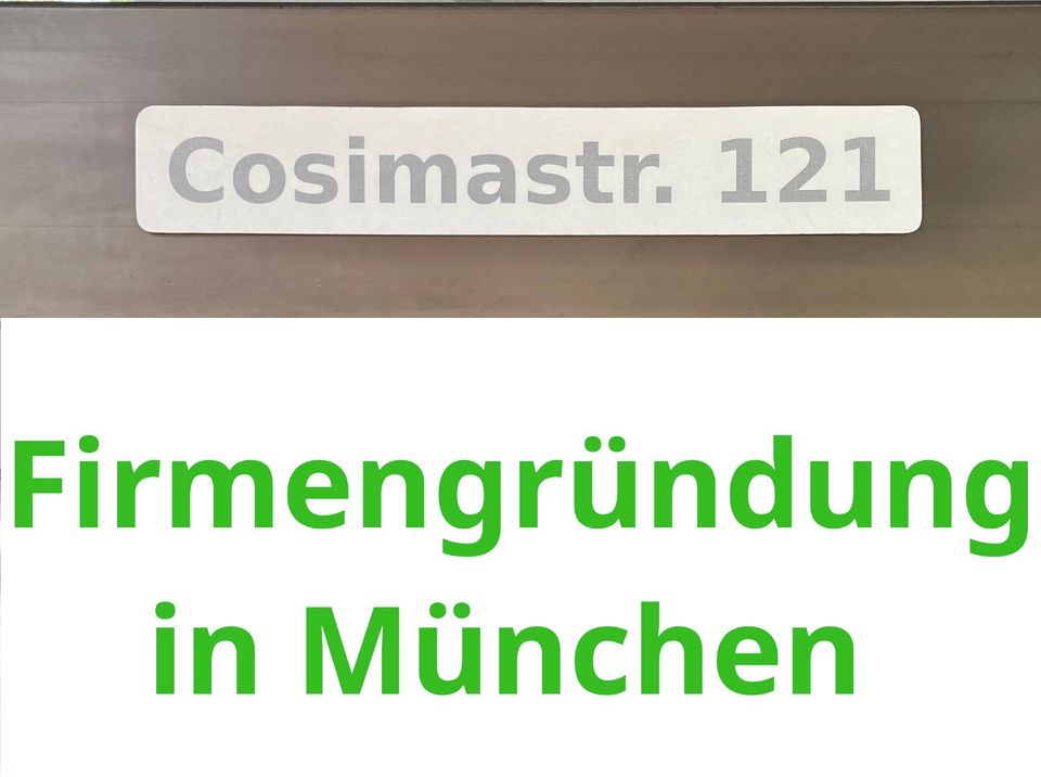 Adresse für Firmengründung, Gewerbeanmeldung, GmbH-Eintragung in München